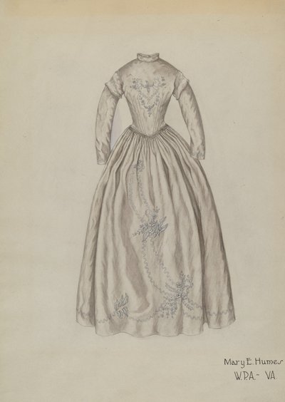 Wedding Dress, c. 1939 by Mary E Humes