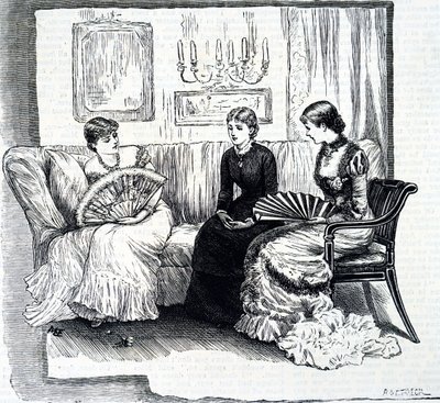 Ladies with Fans by Mary Ellen Edwards