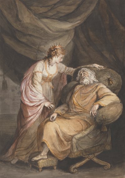 Lear and Cordelia by Mary Hoare