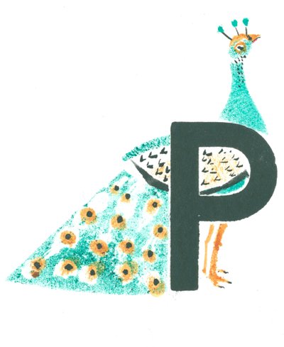 P is for Peacock by Mary Kuper