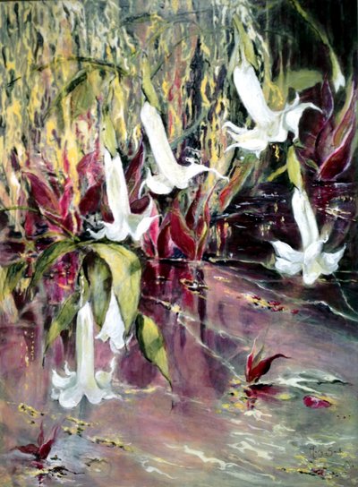 Daturas in Monet
