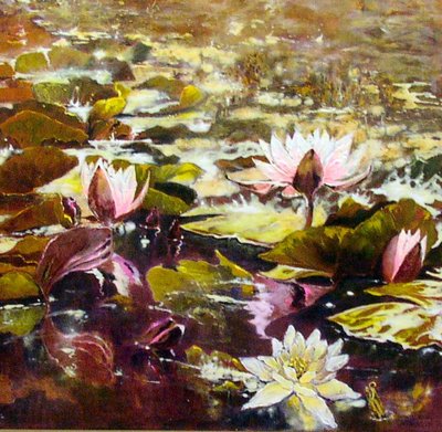 Lilies in Melbourne Gardens by Mary Smith