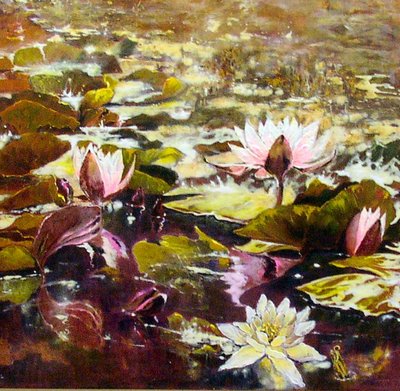 Lilies in Melbourne Gardens by Mary Smith