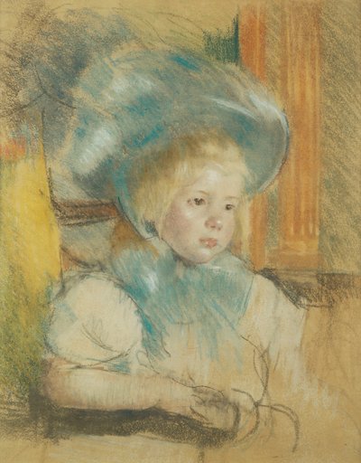 Simone in a Plumed Hat by Mary Cassatt