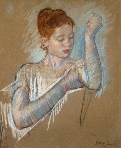 The Long Gloves, 1889 by Mary Cassatt