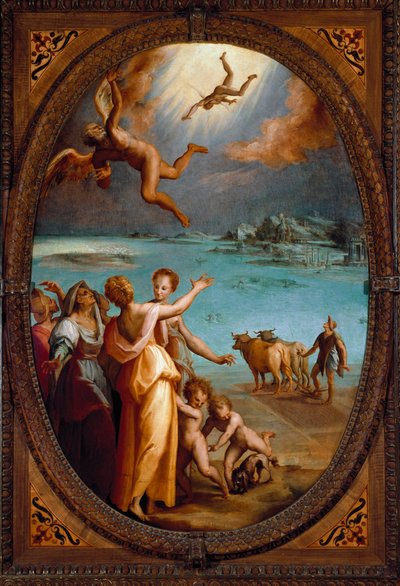 The Fall of Icarus by Maso da San Friano