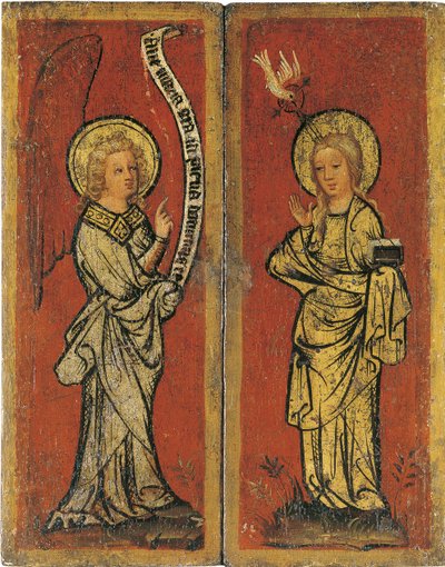 The Annunciation. Triptych of The Holy Face by Master Bertram of Minden