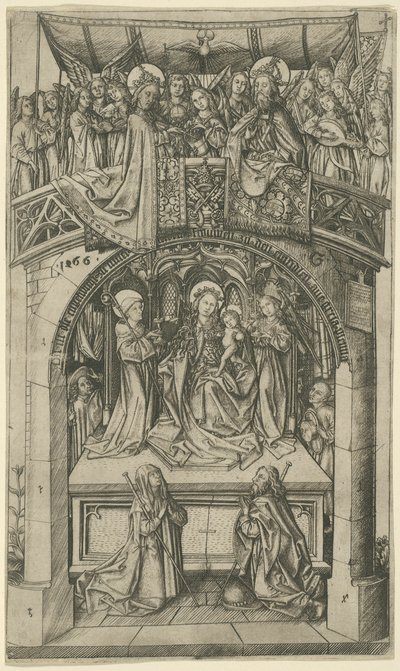 The Large Einsiedeln Madonna by Master E.S.