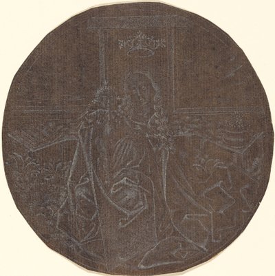 The Madonna and Child in a Garden by Master E.S.