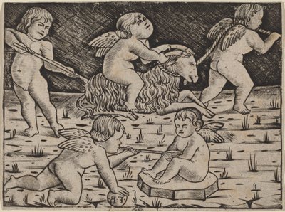 Five Cupids Playing by Master F.B.