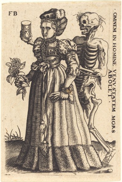Young Woman and Death by Master F.B.