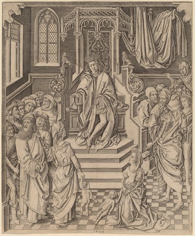 The Judgment of Solomon by Master FVB