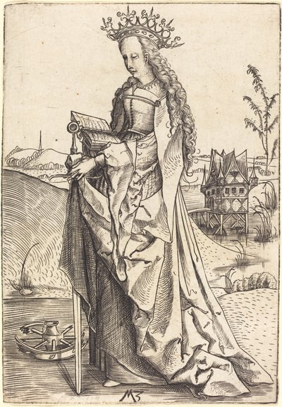 Saint Catherine by Master MZ