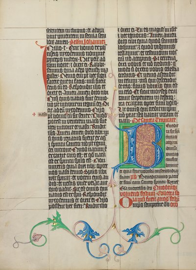 Decorated Initial B by Master Michael