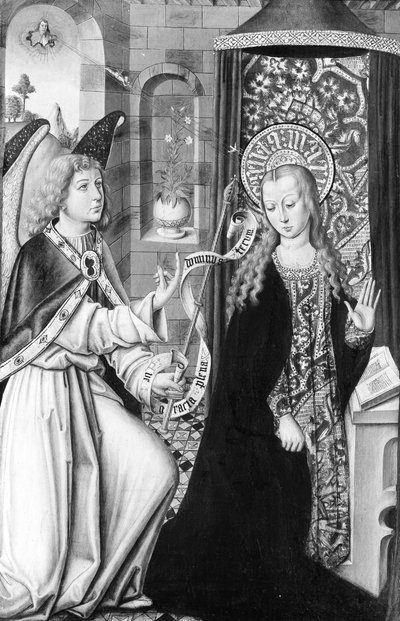 The Annunciation by Master of Budapest