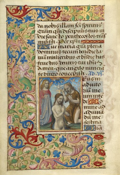 Baptism of Christ by Master of Cardinal Bourbon