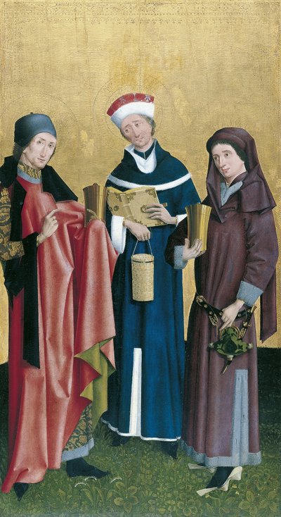 Saints Cosmas, Damian and Pantaleon by Master of Cologne