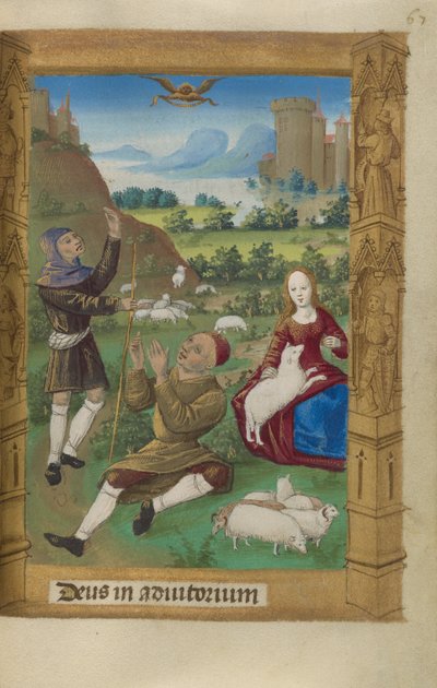 The Annunciation to the Shepherds by Master of Guillaume Lambert