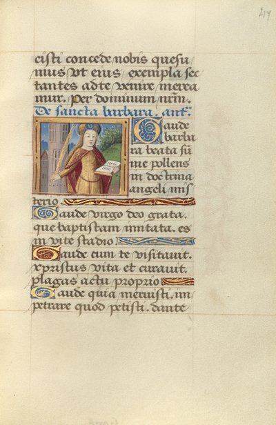 Saint Barbara by Master of Jacques de Besançon
