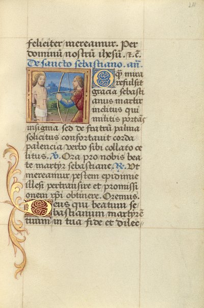 Saint Sebastian by Master of Jacques de Besançon