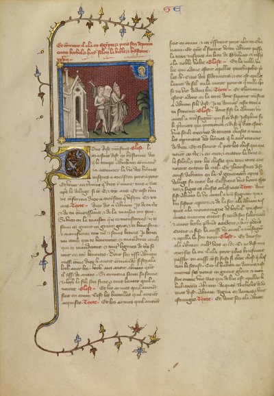 Abraham, Sarah, and Lot by Master of Jean de Mandeville