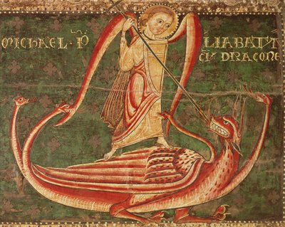 Saint Michael Fighting the Dragon by Master of Llussà