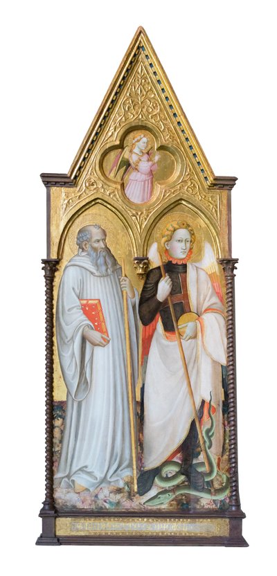 St Benedict and Michael Archangel by Master of San Davino