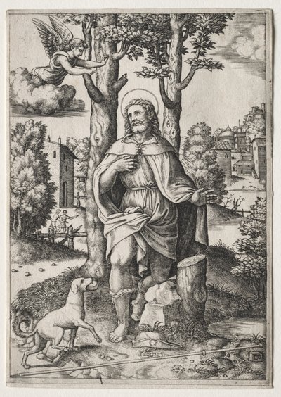 Saint Roch by Master of the Die