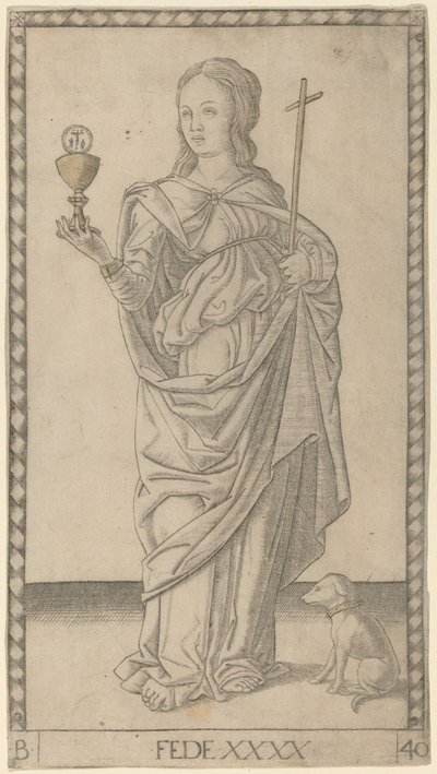Faith by Master of the E Series Tarocchi