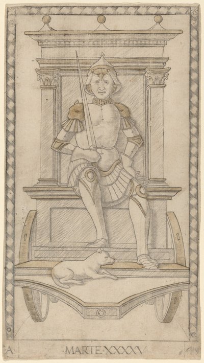 Mars by Master of the E Series Tarocchi