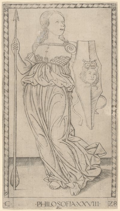 Philosophy by Master of the E Series Tarocchi