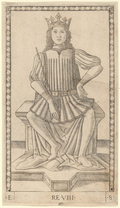 King by Master of the E Series Tarocchi