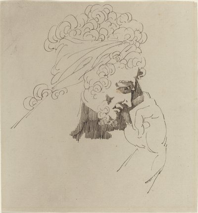 Head of a Man by Master of the Giants