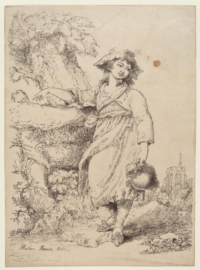Girl with a Pitcher by Mather Brown