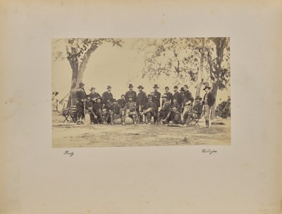 Burnside and Staff by Mathew B. Brady