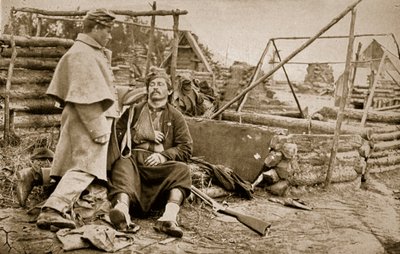 A Wounded Zouave by Mathew B. Brady