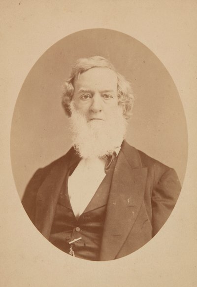 Cabinet card of Gideon Welles, 1860-1878 by Mathew Brady