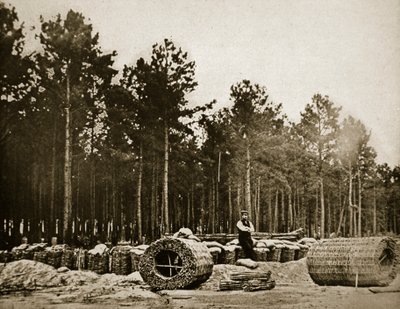 Making Gabions in Front of Petersburg, 1861-65 by Mathew B. Brady