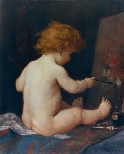 A young artist by Mathilde Dietrichson