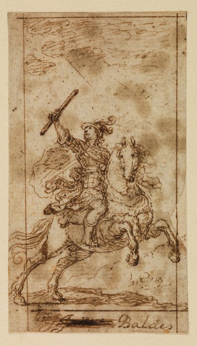 Mounted warrior by Matias de (attr.to) Torres