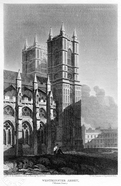 Western Towers, Westminster Abbey, London by Matthews