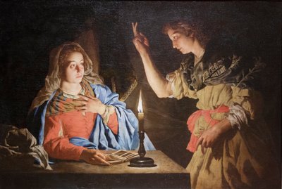 Annunciation by Matthias (c.1600 p.1650) Stomer