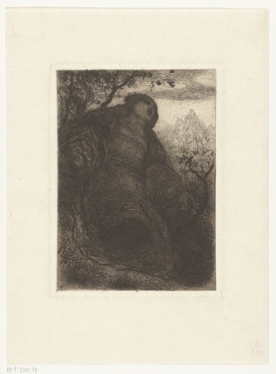 Woman Under a Tree by Matthijs Maris