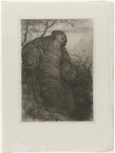 Woman Under a Tree (The Lady of Shalott) by Matthijs Maris