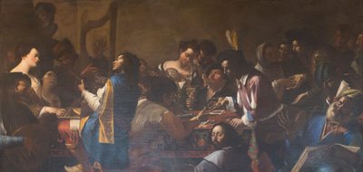 Allegory of the Five Senses by Mattia (1613 99) Preti