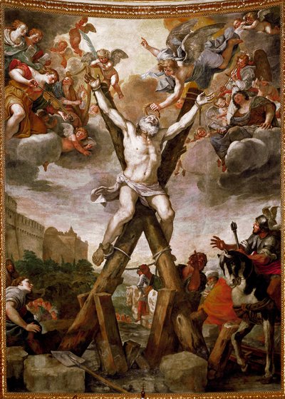 Crucifixion of St Andrew by Mattia Preti