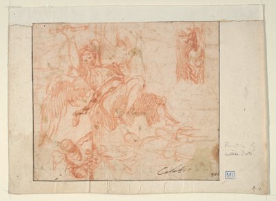 Flying Angel and Other Figures by Mattia Preti