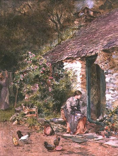 A Moment of Rest on Washday by Maud Naftel