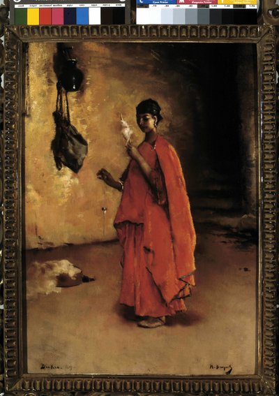 The spinner (Biskra), Algeria by Maurice Bompard