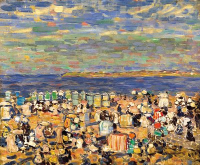 Beach at St. Malo by Maurice Brazil Prendergast